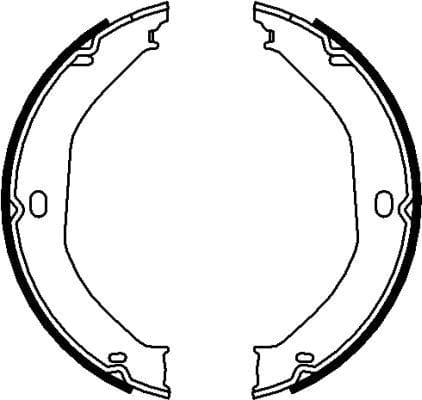 Mintex Parking Brake Shoes Set Of 4 Rear MFR709 - image 3