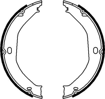 Mintex Parking Brake Shoes Set Of 4 Rear MFR709 - image 4
