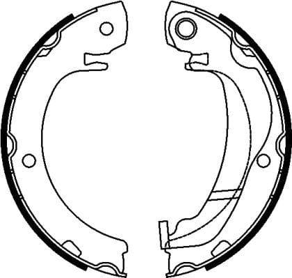 Mintex Parking Brake Shoes Set Of 4 Rear MFR711 - image 3