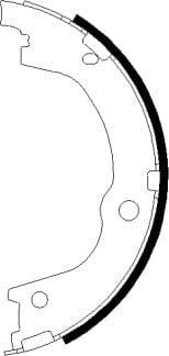 Mintex Parking Brake Shoes Set Of 4 Rear MFR715 - image 3