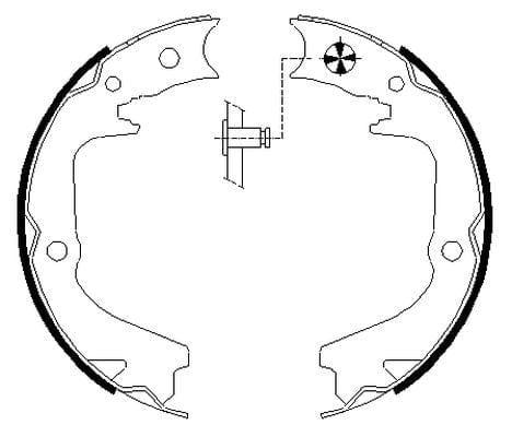 Mintex Parking Brake Shoes Set Of 4 Rear MFR722 - image 3