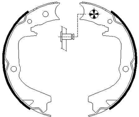 Mintex Parking Brake Shoes Set Of 4 Rear MFR722 - image 4
