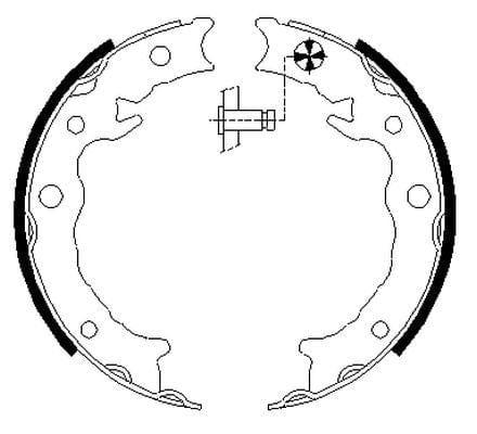 Mintex Parking Brake Shoes Set Of 4 Rear MFR723 - image 3