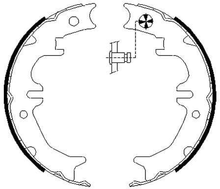 Mintex Parking Brake Shoes Set Of 4 Rear MFR724 - image 4