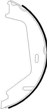Mintex Parking Brake Shoes Set Of 4 Rear MFR728 - image 3