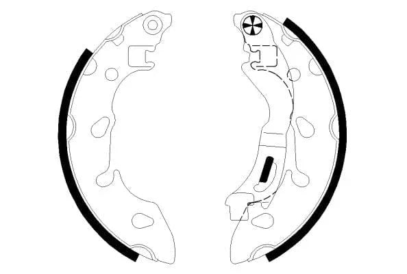 Mintex Brake Shoes Set Brake Shoes Full Set Of 4 Rear MFR730 - image 3