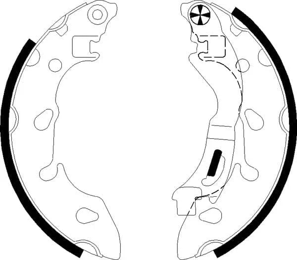 Mintex Brake Shoes Set Brake Shoes Full Set Of 4 Rear MFR730 - image 4