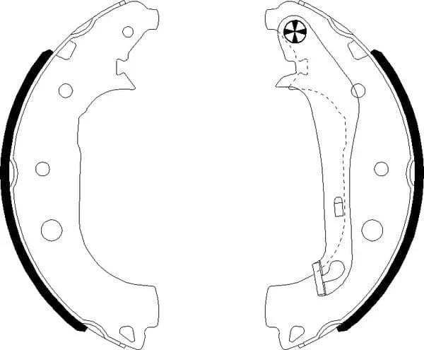 Mintex Brake Shoes Set Brake Shoes Full Set Of 4 Rear MFR733 - image 4