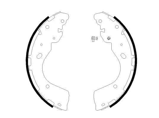 Mintex Brake Shoes Set Brake Shoes Full Set Of 4 Rear MFR735 - image 3