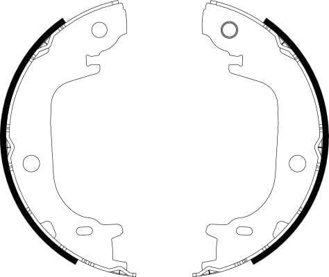 Mintex Parking Brake Shoes Set Of 4 Rear MFR738 - image 3