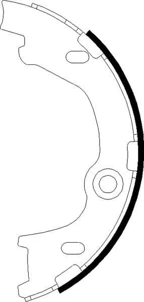Mintex Parking Brake Shoes Set Of 4 Rear MFR741 - image 4