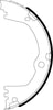 Mintex Parking Brake Shoes Set Of 4 Rear MFR744 thumbnail