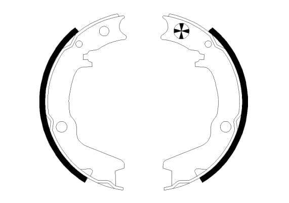 Mintex Parking Brake Shoes Set Of 4 Rear MFR745 - image 3