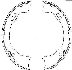 Mintex Parking Brake Shoes Set Of 4 Rear MFR747 - image 3