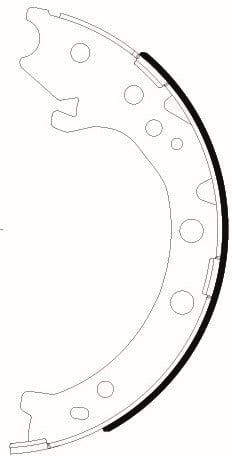Mintex Parking Brake Shoes Set Of 4 Rear MFR750 - image 3