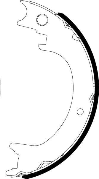 Mintex Parking Brake Shoes Set Of 4 Rear MFR754 - image 3