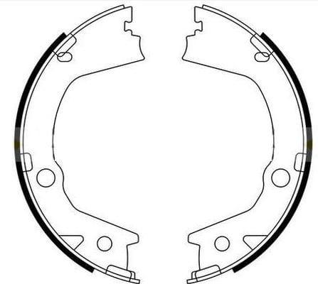 Mintex Parking Brake Shoes Set Of 4 Rear MFR755 - image 3