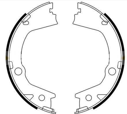 Mintex Parking Brake Shoes Set Of 4 Rear MFR755 - image 4