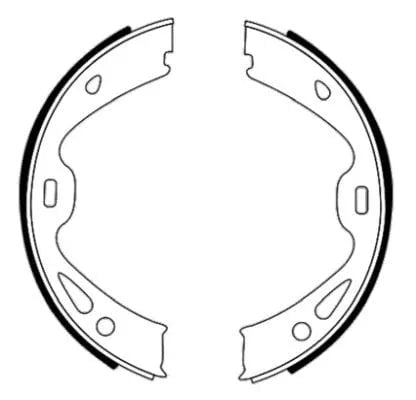 Mintex Parking Brake Shoes Set Of 4 Rear MFR757 - image 3