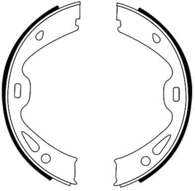 Mintex Parking Brake Shoes Set Of 4 Rear MFR757 - image 4