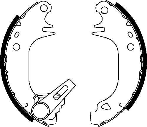 Mintex Brake Shoes Set Brake Shoes Full Set Of 4 Rear MFR770 - image 4