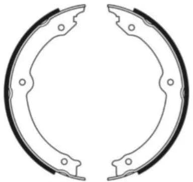 Mintex Parking Brake Shoes Set Of 4 Rear MFR774 - image 4