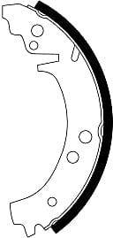Mintex Brake Shoes Set Brake Shoes Full Set Of 4 Rear MFR95 - image 4