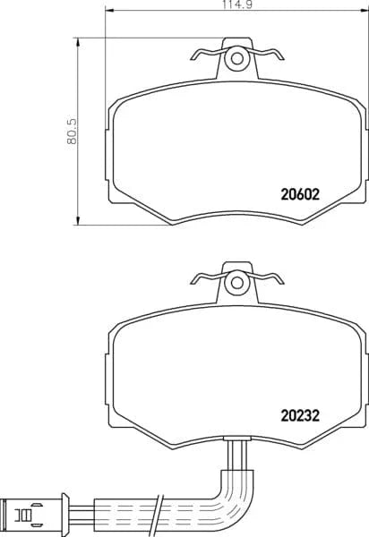 Mintex Brake Pads Set Brake Pads Full Set Of 4 Front MGB421 - image 3