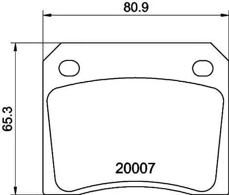 Mintex Brake Pads Set Brake Pads Full Set Of 4 Rear MGB521 - image 3