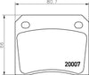 Mintex Brake Pads Set Brake Pads Full Set Of 4 Rear MGB521 thumbnail