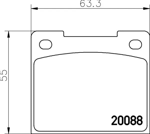 Mintex Brake Pads Full Set Of 4 Front Rear MGB533 - image 4