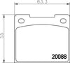 Mintex Brake Pads Full Set Of 4 Front Rear MGB533 thumbnail