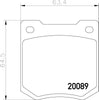Mintex Brake Pads Set Brake Pads Full Set Of 4 Front MGB535 thumbnail