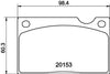 Mintex Brake Pads Set Brake Pads Full Set Of 4 Front MGB576 thumbnail
