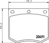 Mintex Brake Pads Set Brake Pads Full Set Of 4 Front MGB633 thumbnail