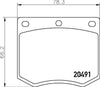 Mintex Brake Pads Set Brake Pads Full Set Of 4 Front MGB633 thumbnail