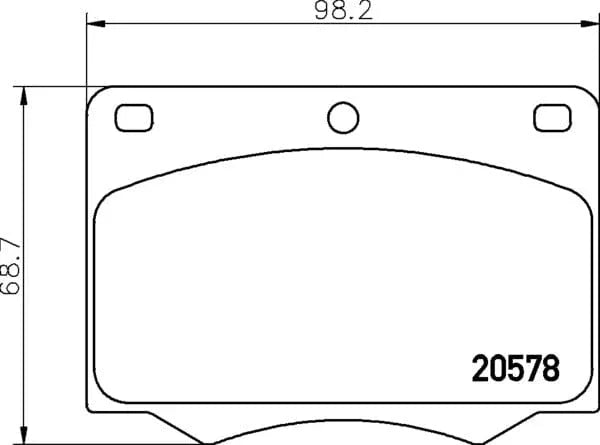 Mintex Brake Pads Set Brake Pads Full Set Of 4 Front MGB642 - image 4