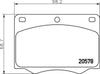 Mintex Brake Pads Set Brake Pads Full Set Of 4 Front MGB642 thumbnail