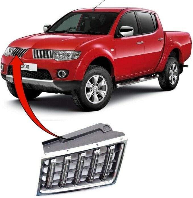 Mitsubishi L200 2010-2012 Front Main Grille Chrome Moulding Driver Side