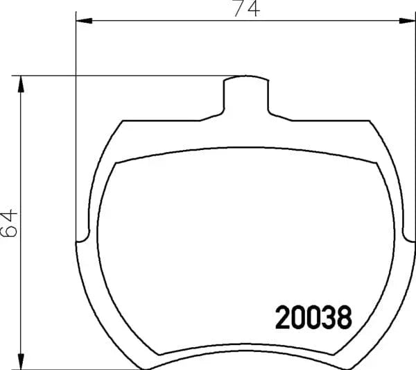 Mintex Brake Pads Set Brake Pads Full Set Of 4 Front MLB37 - image 4