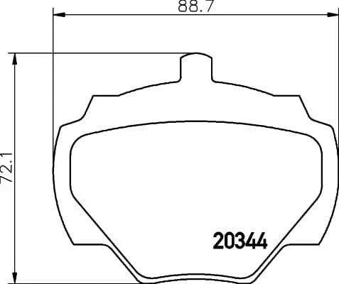 Mintex Brake Pads Set Brake Pads Full Set Of 4 Rear MLB43 - image 3