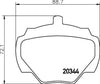 Mintex Brake Pads Set Brake Pads Full Set Of 4 Rear MLB43 thumbnail