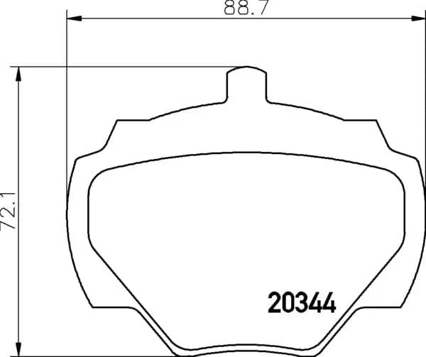 Mintex Brake Pads Set Brake Pads Full Set Of 4 Rear MLB43 - image 4