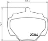 Mintex Brake Pads Set Brake Pads Full Set Of 4 Rear MLB43 thumbnail