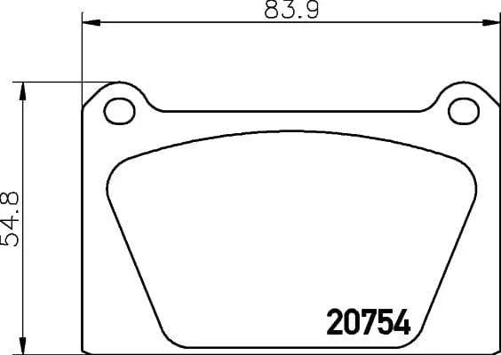 Mintex Brake Pads Set Brake Pads Full Set Of 4 Front MLB65 - image 3