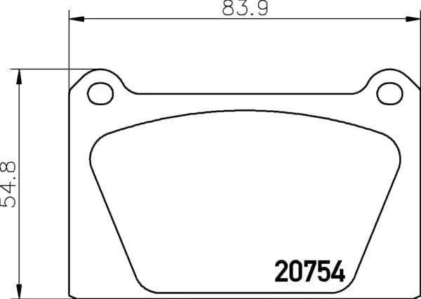 Mintex Brake Pads Set Brake Pads Full Set Of 4 Front MLB65 - image 4