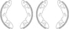 Mintex Brake Shoes Full Set Of 4 Rear With Wheel Brake Cylinder Not Pre-Mounted MSK003 thumbnail