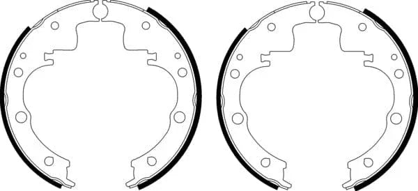 Mintex Brake Shoes Full Set Of 4 Rear With Wheel Brake Cylinder Not Pre-Mounted MSK023 - image 4