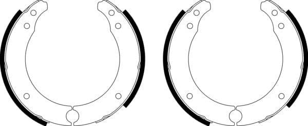 Mintex Brake Shoes Full Set Of 4 Rear With Wheel Brake Cylinder Not Pre-Mounted MSK038 - image 4