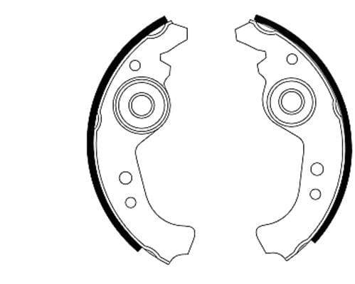 Mintex Brake Shoes Full Set Of 4 Rear With Wheel Brake Cylinder Not Pre-Mounted MSK060 - image 3